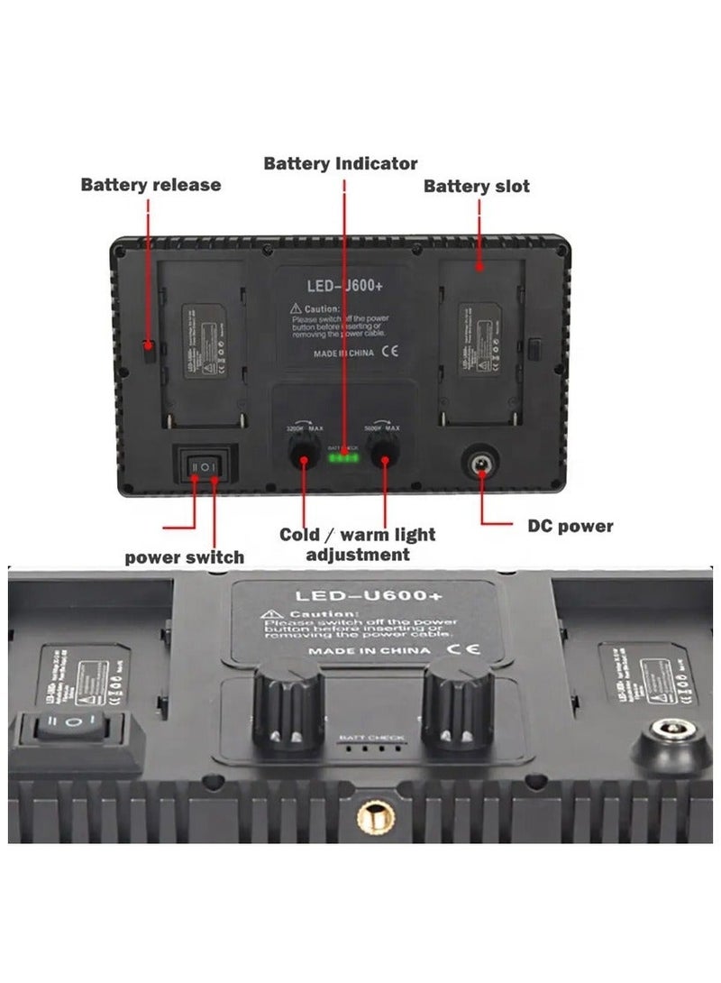 Professional LED 600 Flat Light   Perfect for Photography  Beauty  Selfie & Streaming - Image 3